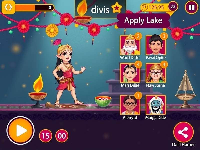 Festive Devotion Dash character selection screen